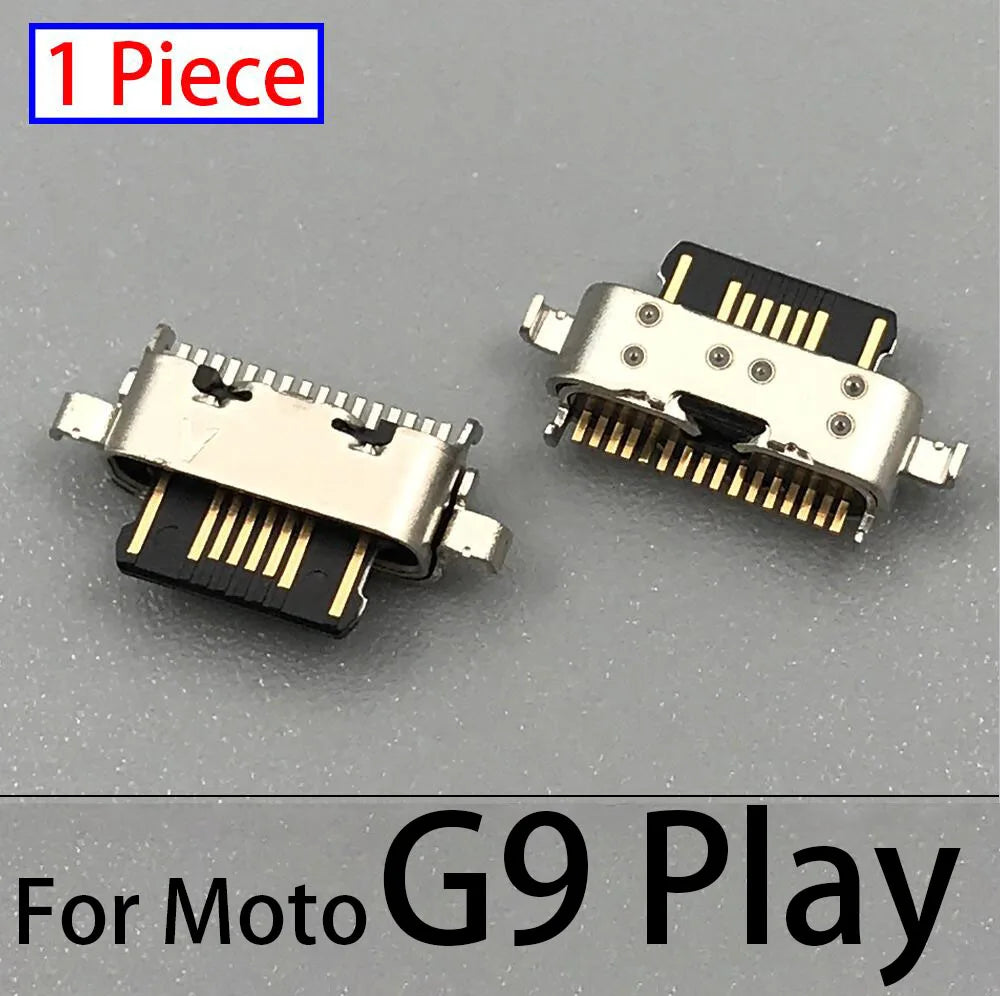 10Pcs USB Charging Port Connector Charge Jack Socket Plug Dock For Motorola Moto G9 G5 G5S G6 G7 Plus G8 Power Play Plus Lite Motorola phone repair parts