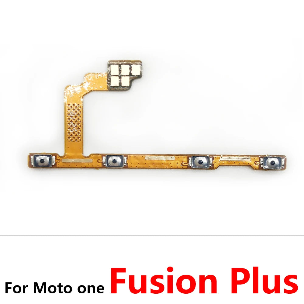 10Pcs, New Volume Button & Power Flex Cable Ribbon For Motorola Moto One Fusion Plus Action Hyper Macro Vision Zoom / One 5G Motorola phone repair parts