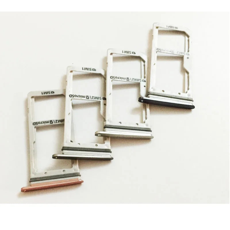2 Pcs/lot, Dual / Single  SIM Card Tray Slot Holder For Samsung S7 edge G935 Sim Tray Silver/Grey/ Gold/Pink Samsung phone repair parts