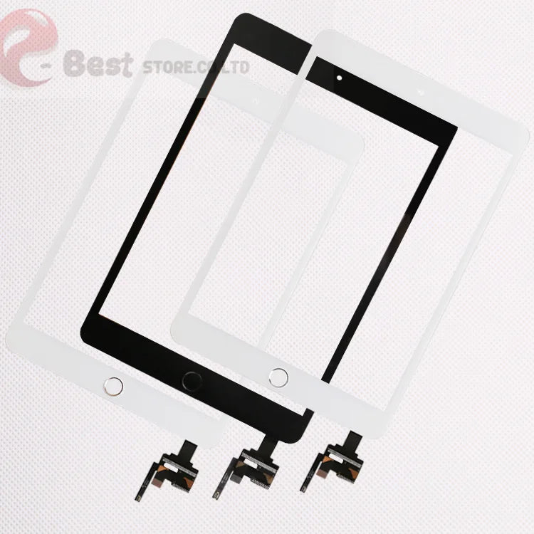 10pcs/lot Good Quality  For iPad mini 1/2 mini 3  Touch Screen Assembly Panel With Home Button + IC Connector  iPad repair parts