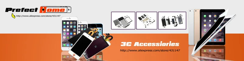 50 pcs/lot Touch Screen Bezel Middle Frame With Adhesive Sticker For iPad 2 3 4  Replacement parts iPad tablet repair parts