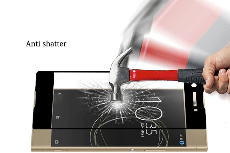 New Arc edge glass film For Sony Xperia XA1 ultra 3D Curved Edge glass film for Sony XA1 ultra Full coverage Tempered Glass film Sony phone repair parts