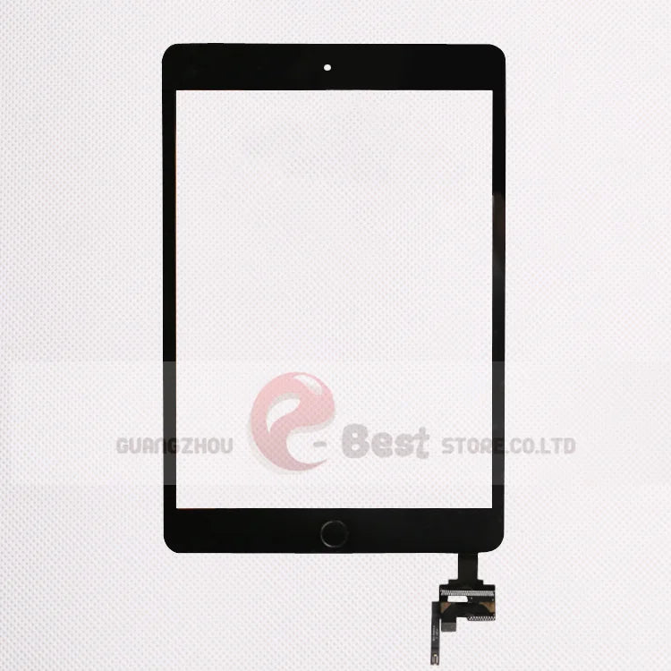 10pcs/lot Good Quality  For iPad mini 1/2 mini 3  Touch Screen Assembly Panel With Home Button + IC Connector  iPad repair parts