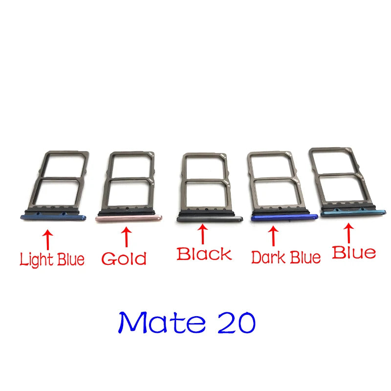 For Huawei Mate 20 Lite 30 Pro X 20X Micro Nano SIM Card Holder Tray Slot Holder Adapter Socket Huawei phone repair parts