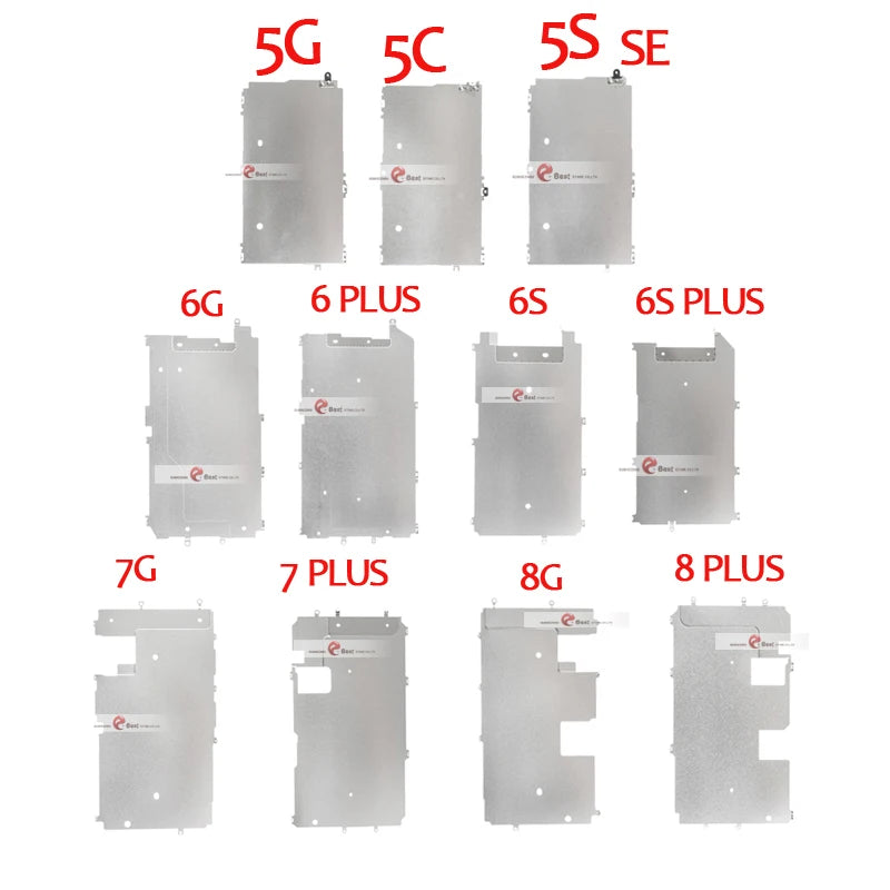 For iPhone 5 5S 5C 6 7 8 PLUS LCD Screen Holder Inner Metal Plate Display Shield Backplate Protector Cover Bracket Repair Part iPhone phone repair parts