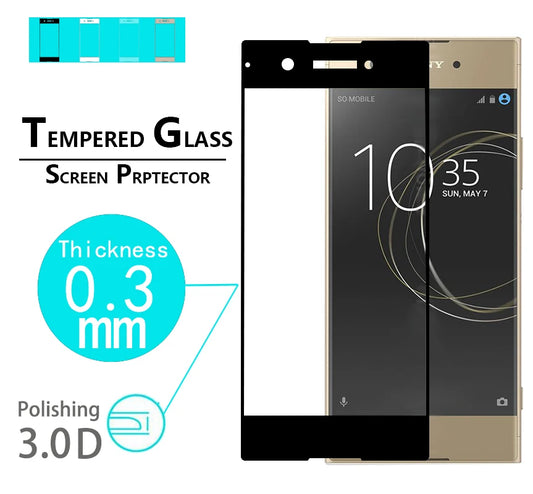 New Arc edge glass film For Sony Xperia XA1 ultra 3D Curved Edge glass film for Sony XA1 ultra Full coverage Tempered Glass film Sony phone repair parts