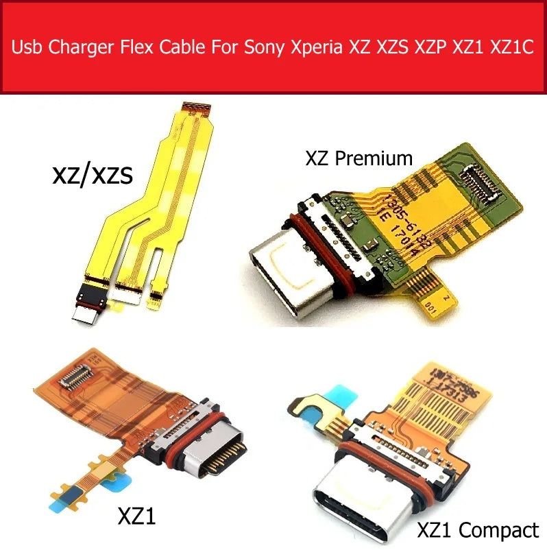 USB Charging Port Board For Sony Xperia XZ/ XZS/XZ Premium XZ1/XZ1 Compact mini Charger Dock Socket Connector Module Flex Cable Sony phone repair parts