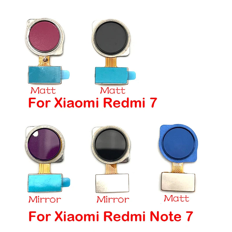 New For Xiaomi Redmi Note 7 Pro / Redmi 7 Home Button FingerPrint Touch ID Sensor Flex Cable Ribbon Replacement Parts  Xiaomi  Xiao mi phone repair parts