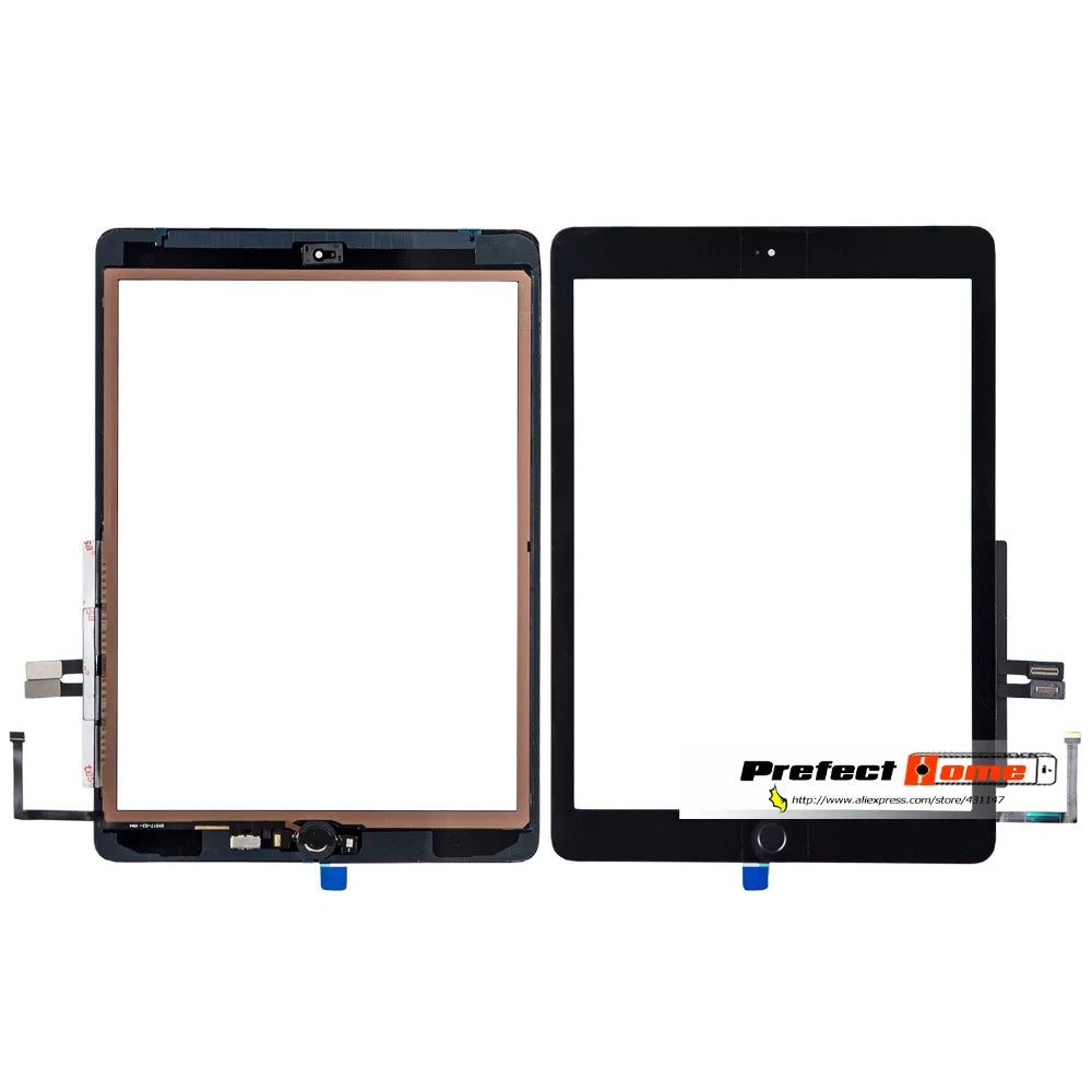 For iPad 6th 2018 A1893 A1954  Touch Screen Glass Assembly Replacement + Home Button+Opening Tools+Tempered Glass iPad tablet repair parts
