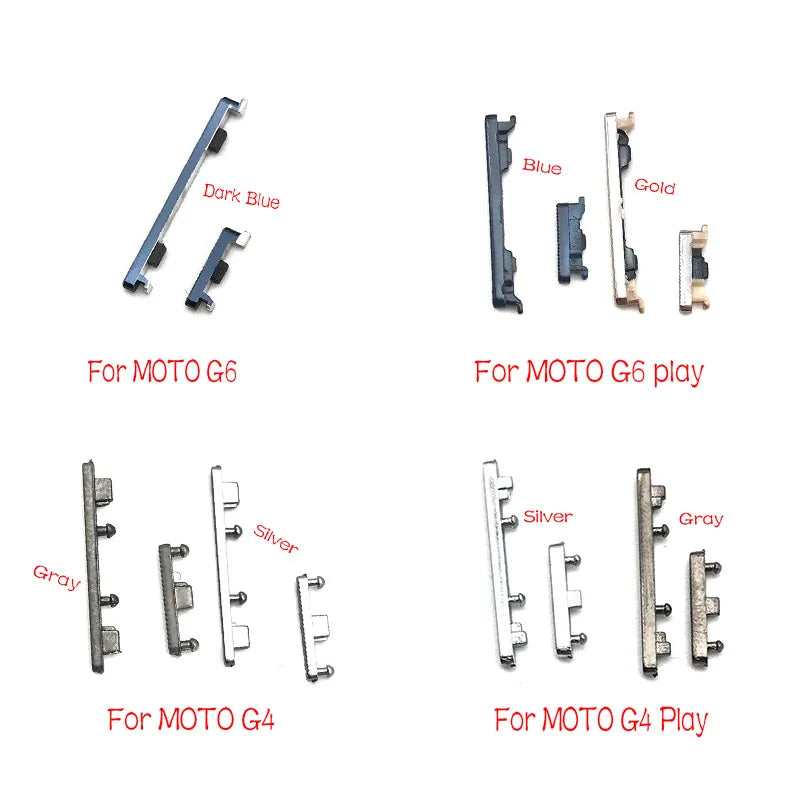 New For Motorola Moto G6 Play G4 G5 G5S G6 Plus Volume Power Button Side Key Motorola phone repair parts
