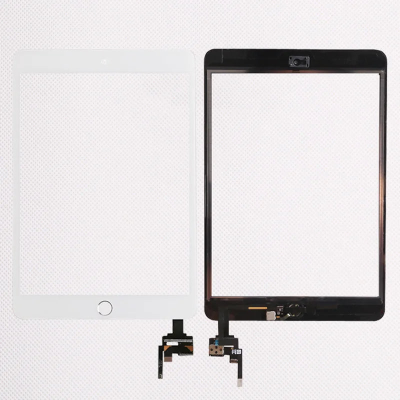 10pcs/lot Good Quality  For iPad mini 1/2 mini 3  Touch Screen Assembly Panel With Home Button + IC Connector  iPad repair parts