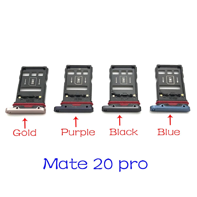 For Huawei Mate 20 Lite 30 Pro X 20X Micro Nano SIM Card Holder Tray Slot Holder Adapter Socket Huawei phone repair parts
