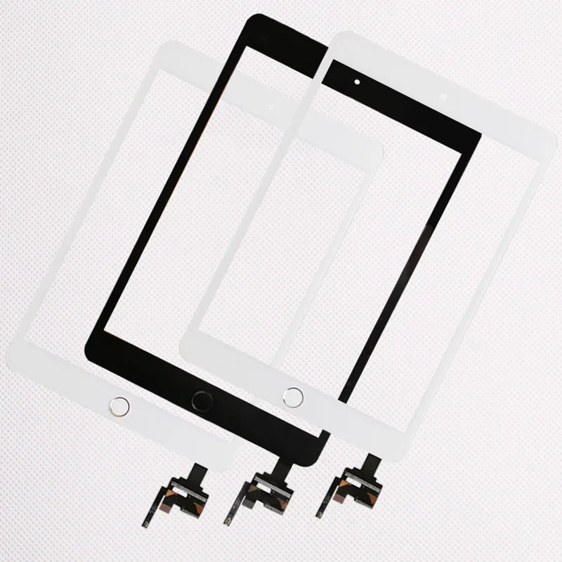 10pcs/lot Good Quality  For iPad mini 1/2 mini 3  Touch Screen Assembly Panel With Home Button + IC Connector  iPad repair parts