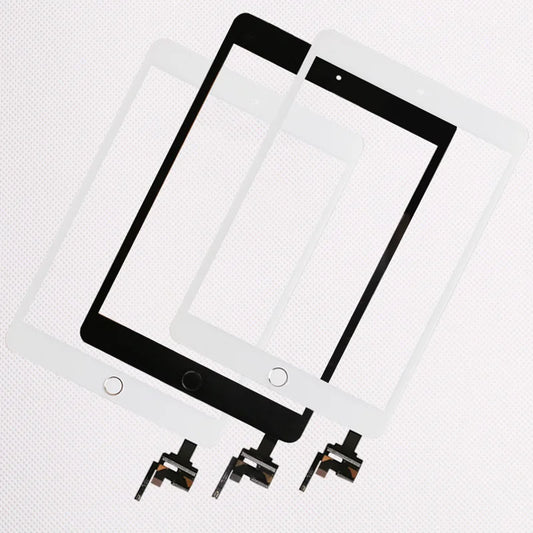 10pcs/lot Good Quality  For iPad mini 1/2 mini 3  Touch Screen Assembly Panel With Home Button + IC Connector  iPad repair parts