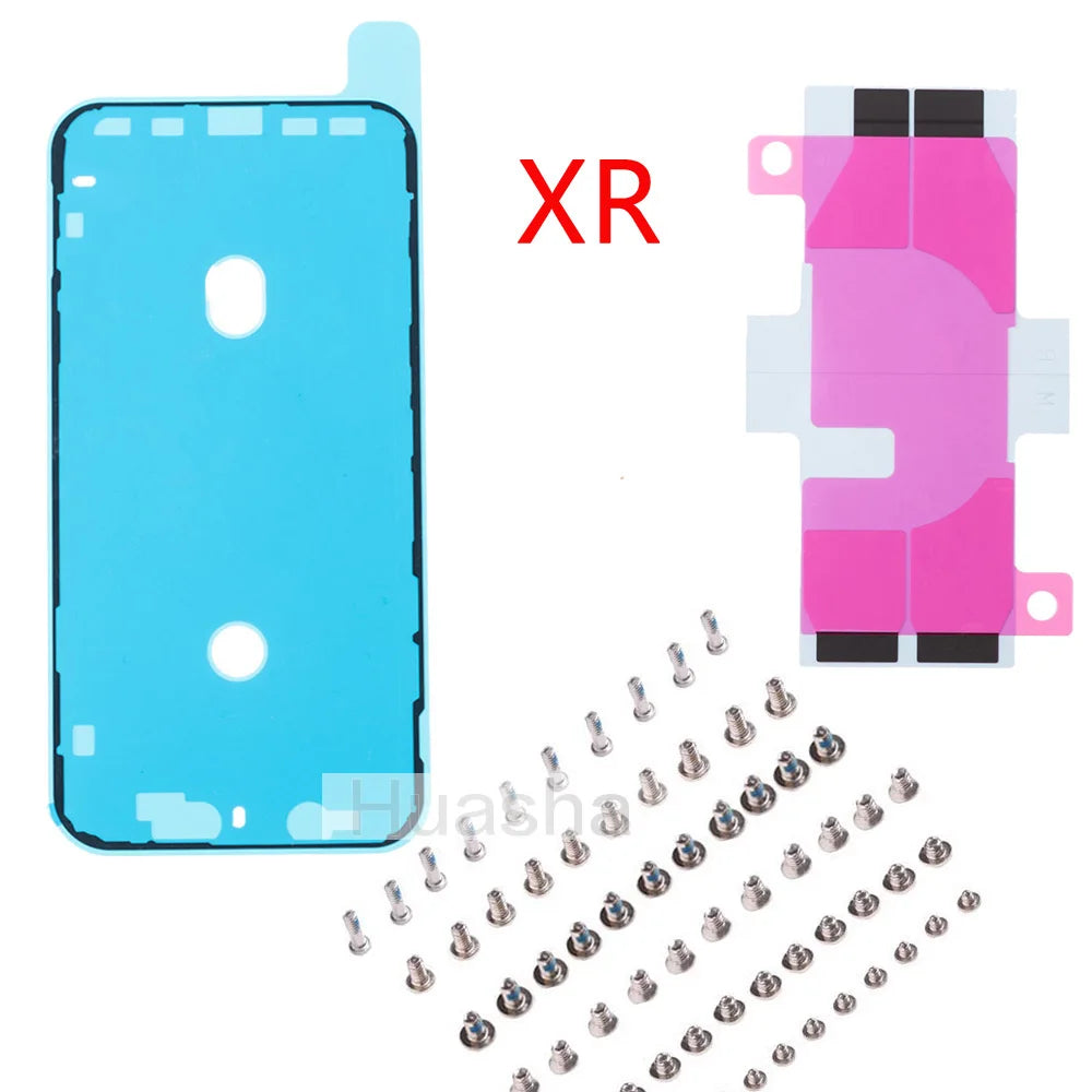 Full screw for iPhone  X XR XS 11 Pro MAX Battery Adhesive Strips + LCD Display Waterproof Bezel Seal Adhesive Sti iPhone phone repair parts