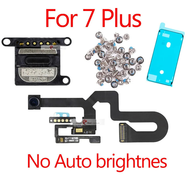 1pcs New Proximity Sensor Light Flex Cable For iPhone 7 8 Plus 5.5 Front Camera  with screws earpiece Assembly iPhone phone repair parts