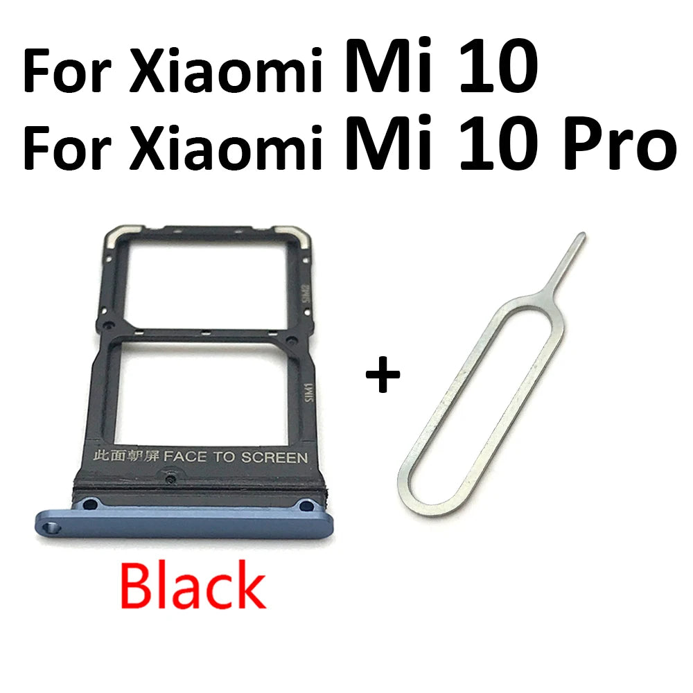 New For Xiaomi Redmi K20 K20 Pro For Xiaomi Mi 9T SIM Card Tray Slot Holder For Xiaomi Mi 10 Mi10 Pro 10T Lite Poco X3 Xiaomi  Xiao mi phone repair parts
