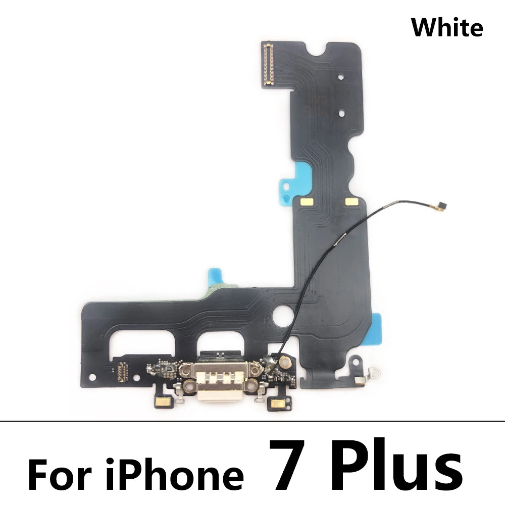 10Pcs/Lot, USB Micro Charger Charging Port Dock Connector Microphone Board Flex Cable For Iphone 6 6G 6S 7 7G 8 8G Plus iPhone phone repair parts