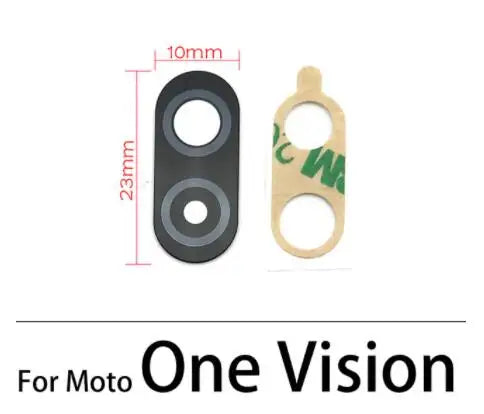 10Pcs,  Camera Glass Lens Back Rear Camera Glass Lens For Motorola Moto One Hyper Fusion Plus Action Vision With Adhesive Motorola phone repair parts