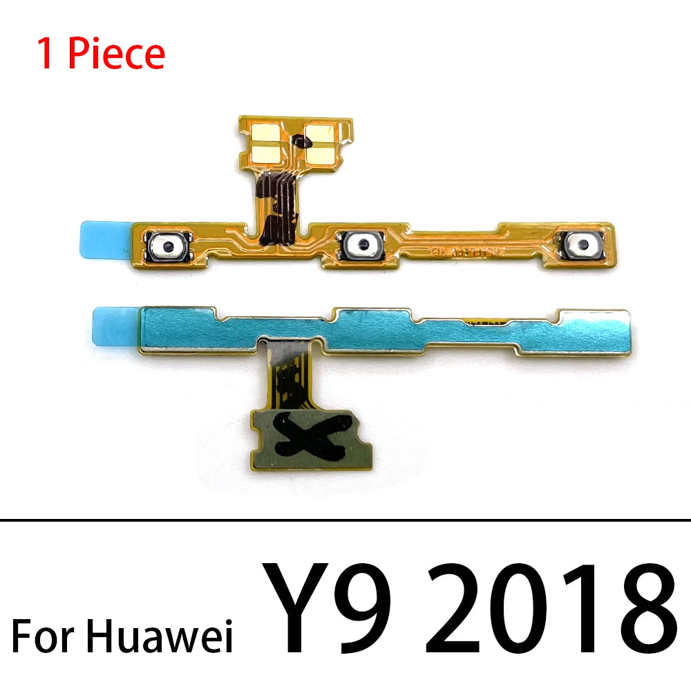 10Pcs, Power On Off Volume Side Button Key Flex Cable For Huawei Y6 Y7 Y9 Prime 2017 2018 2019 Y6s Y6P Y7A Y7P Y8S Y8P Y9S Y9A Huawei phone repair parts
