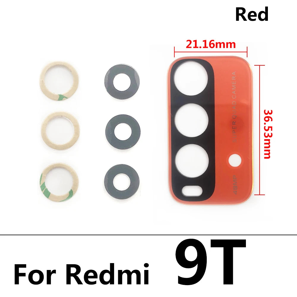 New Camera Glass Lens Back Rear Camera Glass Lens For Xiaomi Redmi 9T Redmi9T With Glue Repair Parts  Xiaomi  Xiao mi phone repair parts
