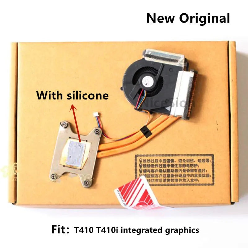New Original For Laptop Lenovo ThinkPad T410 T410i CPU Cooling Fan with Heatsink Radiator 45M2723 Lenovo laptop repair parts