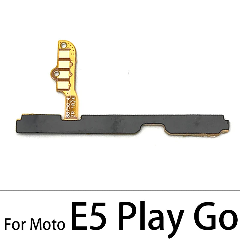 Power On Off Button Volume Side Key Flex Cable For Motorola Moto E13 E22 E32 E5 E6 E6s E7 Plus Power Play Go E20 E30 E40 Motorola phone repair parts