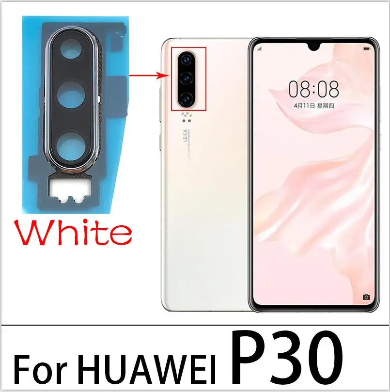 New Rear Camera Glass Lens Cover With Frame Holder For Huawei P30 / P30 Pro / P30 Lite Replacement Spare Parts Huawei phone repair parts