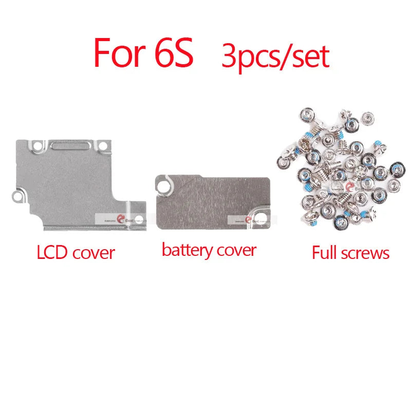 3pcs  LCD Cover Plate + Full Screw For iPhone 7 6 8 6S Plus 5 5S XS max Front Camera Lcd Touch Screen Metal Holder Bracket iPhone phone repair parts