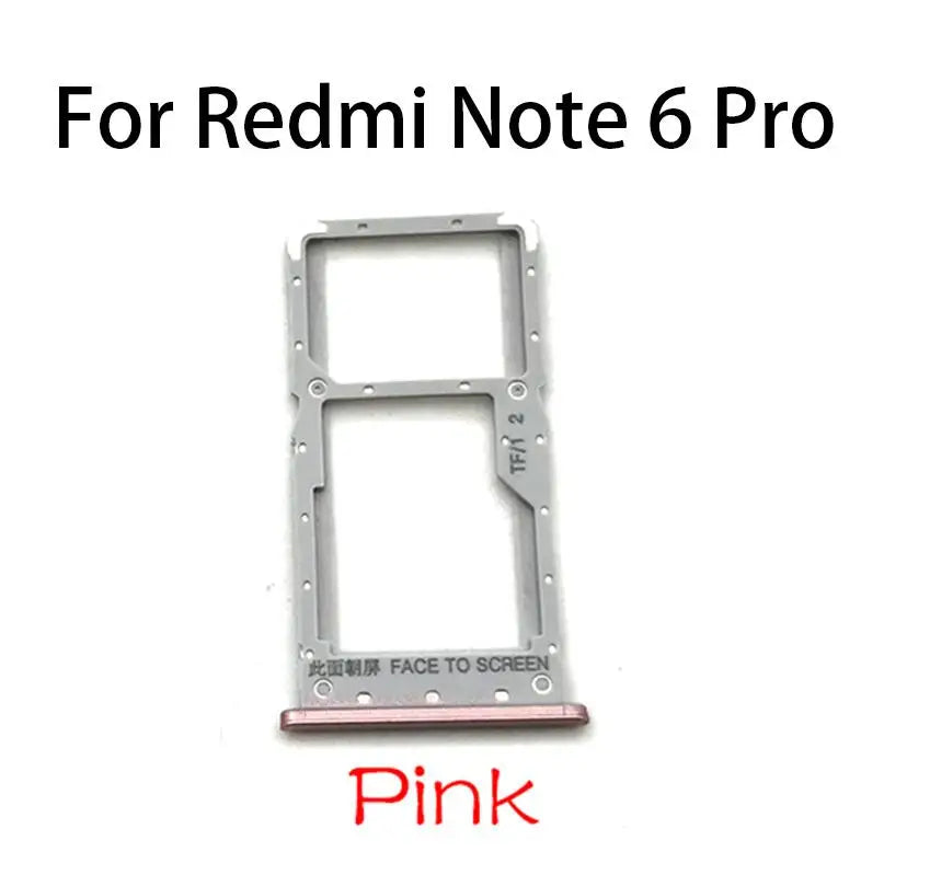 New SIM Card Tray Slot Holder For Xiaomi Redmi Note 5 6 8 7 Pro Replacement Parts  Xiaomi  Xiao mi phone repair parts