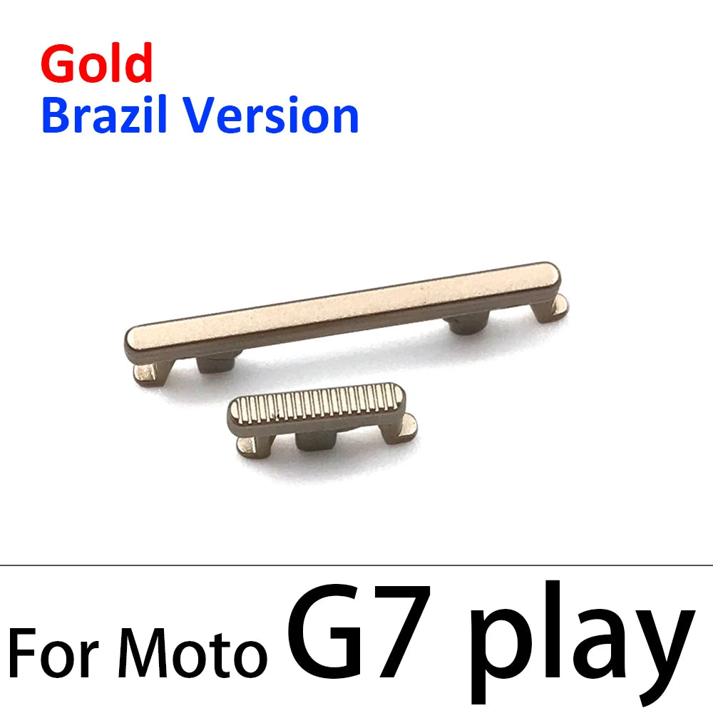 10Pcs Power Button Volume Side Key For Motorola For Moto G5 G7 G6 G8 G9 Plus Play Power Motorola phone repair parts