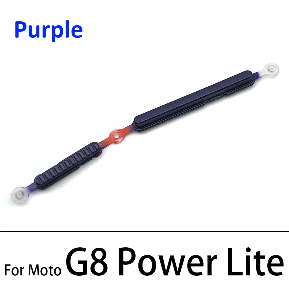 New Side Volume Button Power ON / OFF Buttton Key Set For Motorola Moto G9 G8 G7 Play Plus Power Lite Replacement Parts Motorola phone repair parts