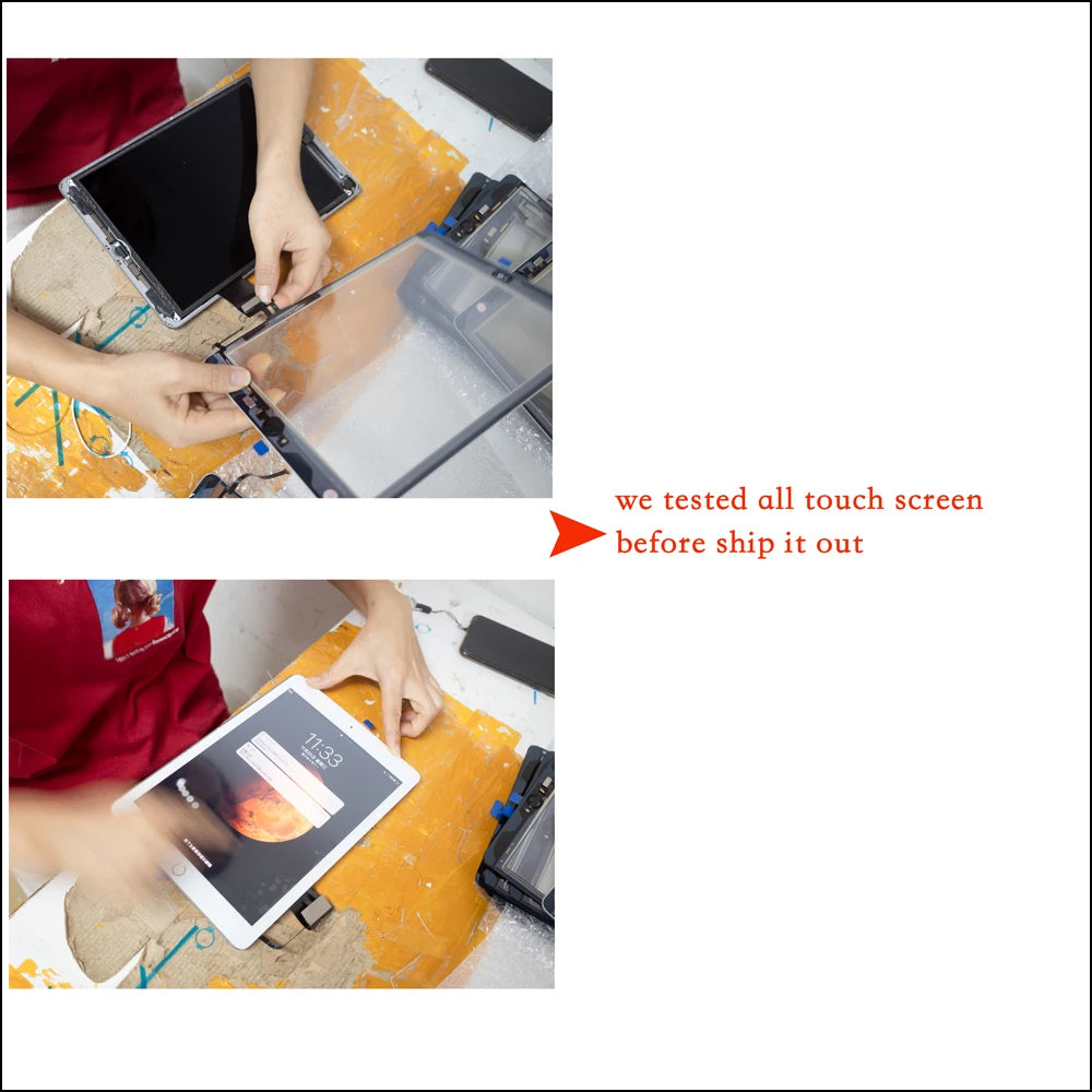 10.2" For iPad 9 Touch Screen Digitizer Glass 2021 A2602 A2603 A2604 A2605 With Home Button and Flex cable +Tools+Tempered Glass  iPad repair parts