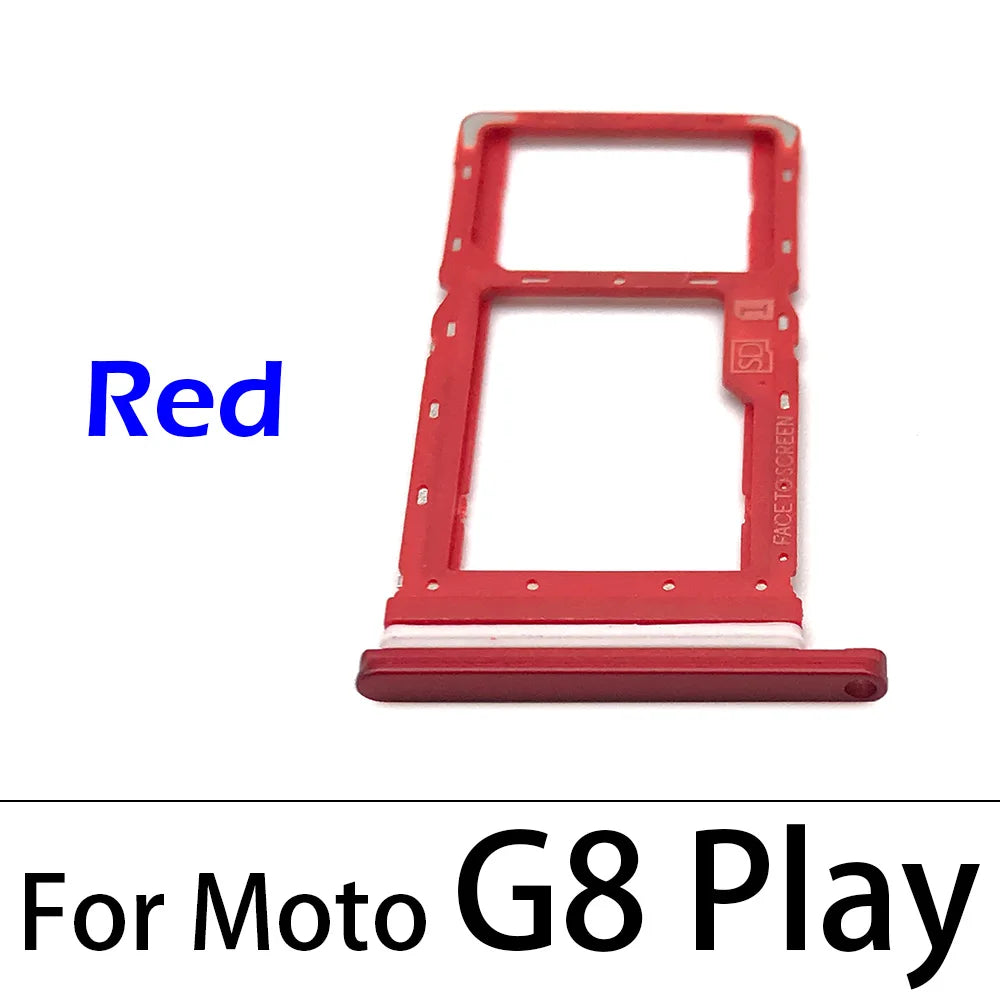 10Pcs/Lot,  SIM Card Tray Slot Holder For Motorola Moto G8 G7 G9 Play Plus Power Lite Sim Tray Motorola phone repair parts