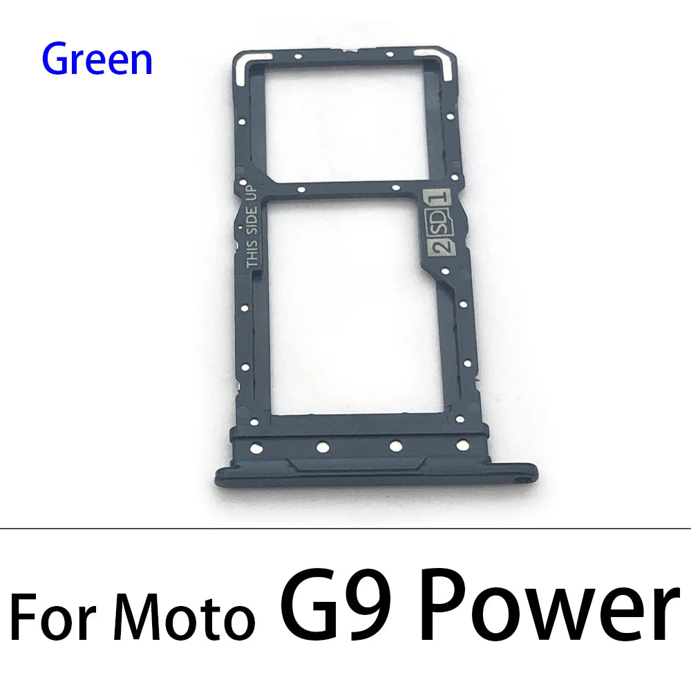 New SiM Tray For Motorola Moto G7 G8 G9 Play Plus Power Lite SIM Card Slot SD Card Tray Holder Adapter Motorola phone repair parts