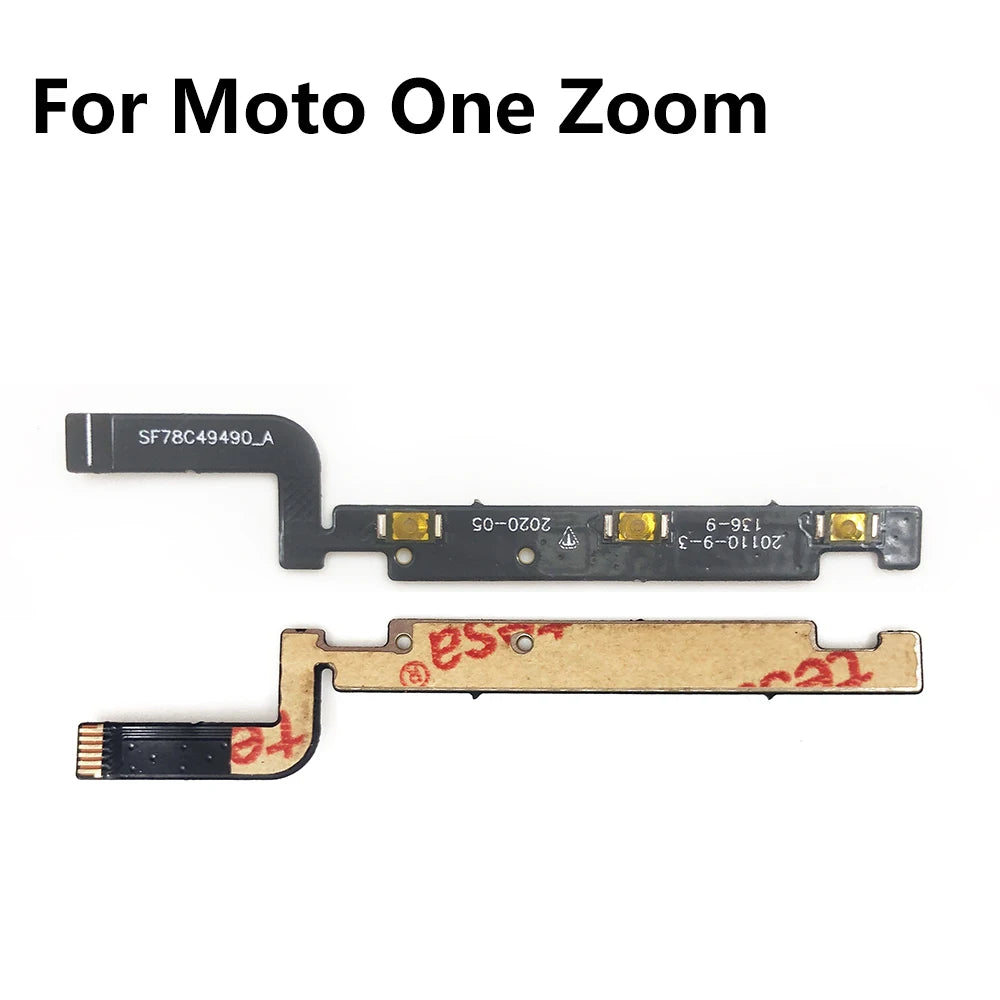 10Pcs, New Volume Button & Power Flex Cable Ribbon For Motorola Moto One Fusion Plus Action Hyper Macro Vision Zoom / One 5G Motorola phone repair parts