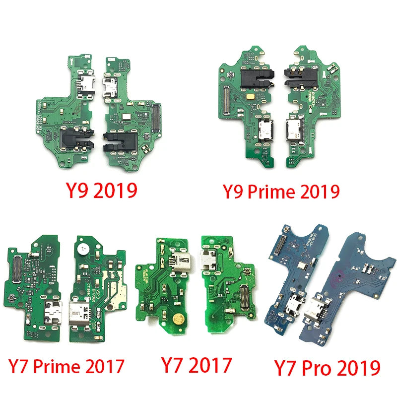 USB Charging Charge Connector Plug Dock Port Flex Cable For Huawei Y5 Y6 Y7 Y9 Prime 2017 2018 2019 Y6P Y6s Y7P Y8P Y9s Y7A 2020 Huawei phone repair parts