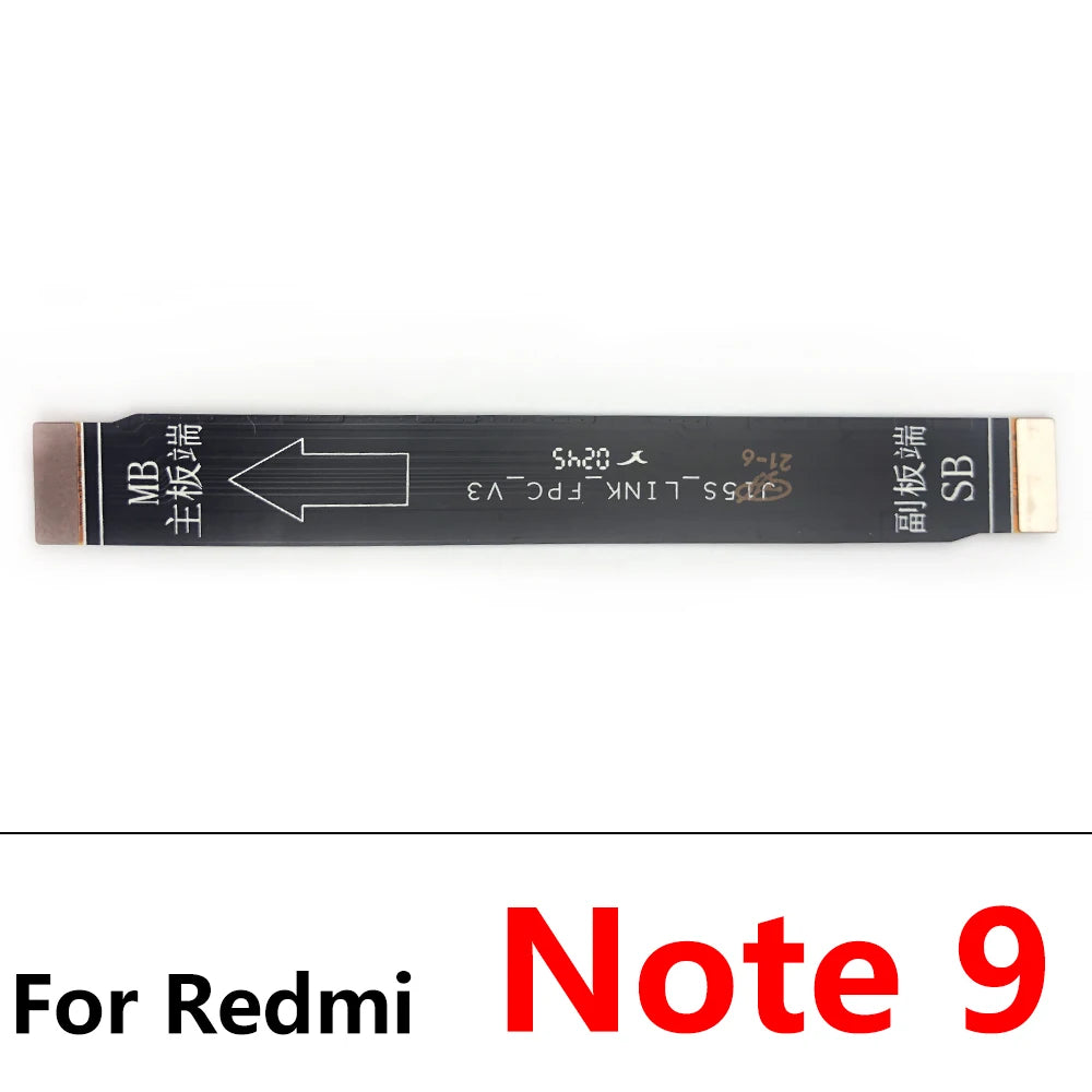 10Pcs/Lot, Main Board Motherboard Mainboard Flex Cable For Xiaomi Redmi 9 9A 9C 6 6A 8A Note 10 8 7 6 Pro Note 11 4G 5G  Xiaomi  Xiao mi phone repair parts