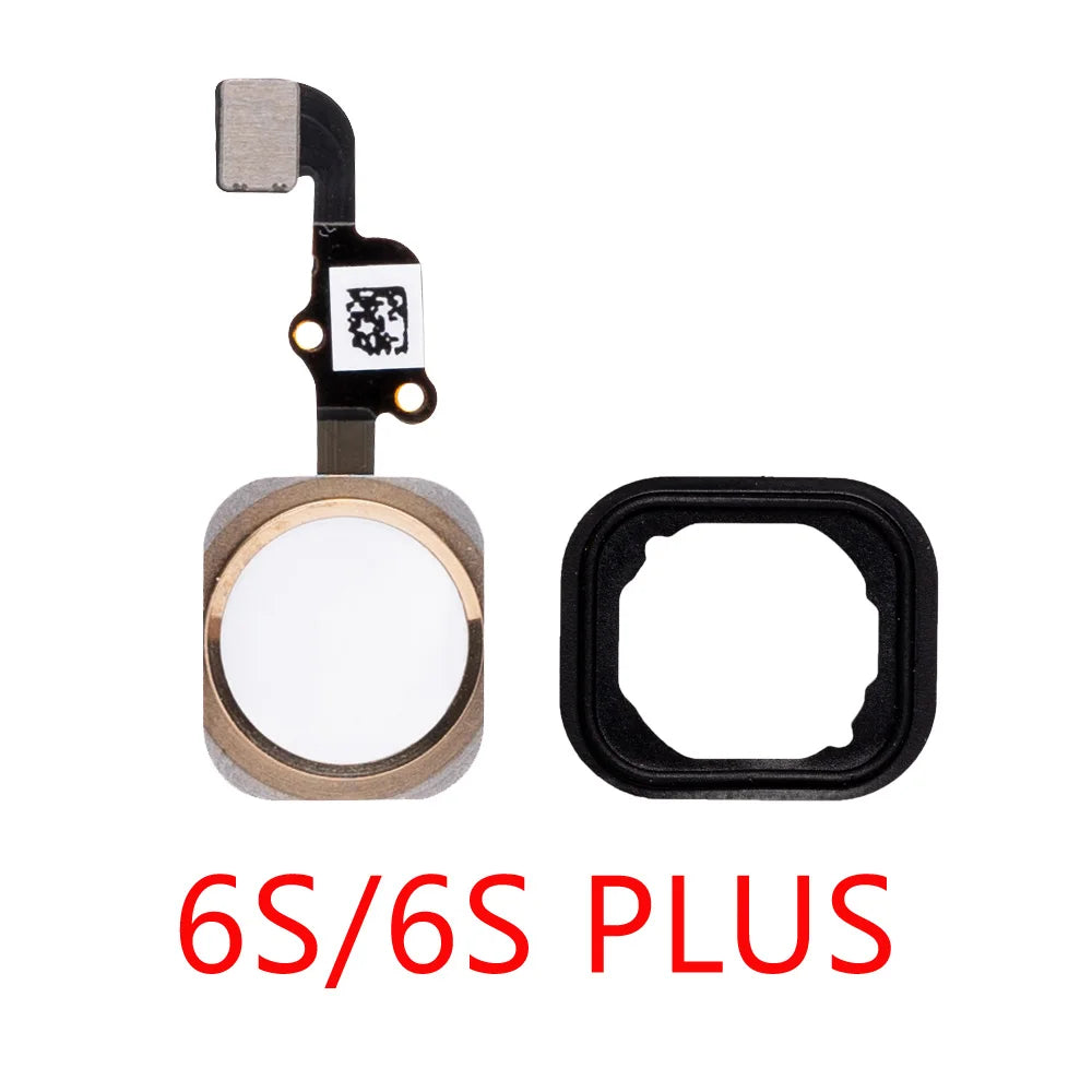 Home Button with Flex Cable for iPhone 6 6S 4.7"/ 6S 6 plus  5.5" Complete Assembly Spare Part Replacement Black/White/Gold iPhone phone repair parts