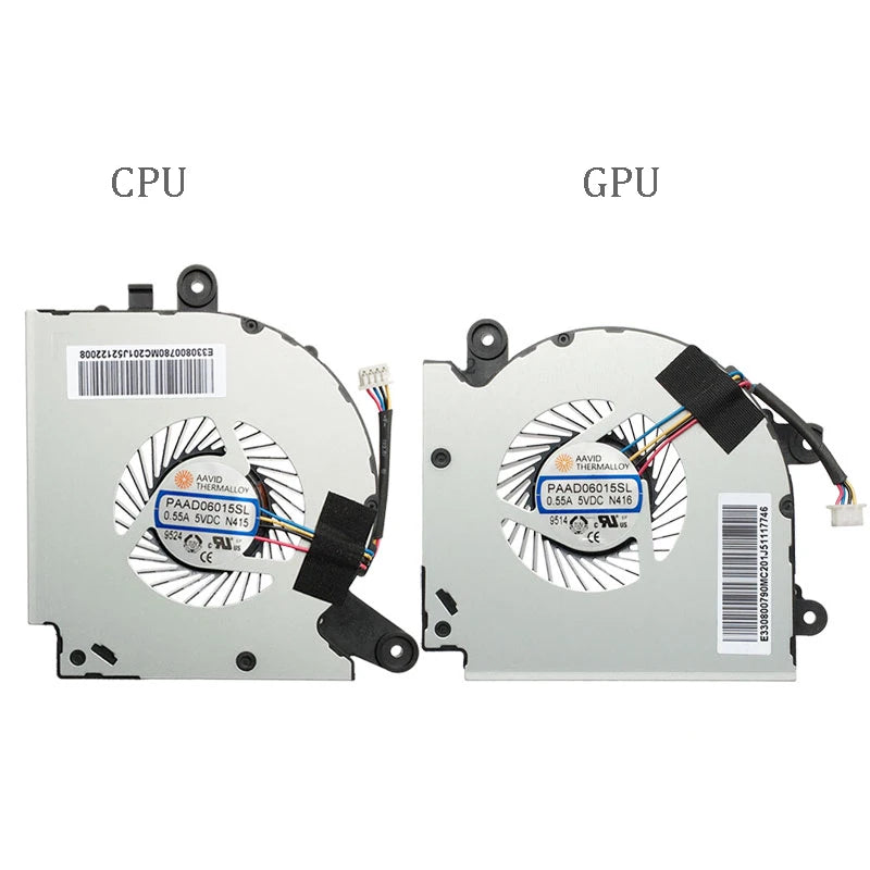 NEW Original CPU GPU Cooling Fan FOR MSI GF75 MS-17F2/F3/F4/F5 Thin 8RC 8RD 9SC 9SD MSI laptop repair parts
