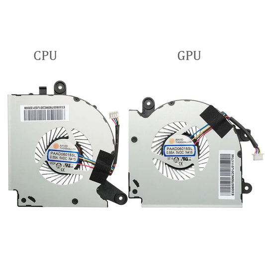 NEW Original CPU GPU Cooling Fan FOR MSI GF75 MS-17F2/F3/F4/F5 Thin 8RC 8RD 9SC 9SD MSI laptop repair parts