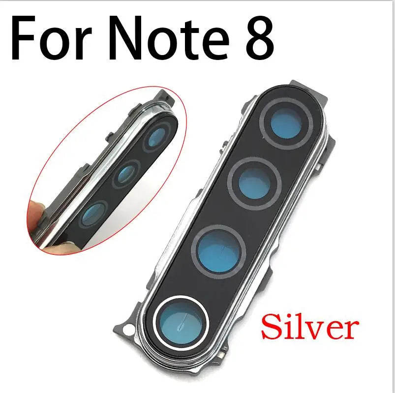 New For Xiaomi Redmi Note 8 / Note 8 Pro Back Rear Camera Glass Lens Frame Cover With Adhensive Xiaomi  Xiao mi phone repair parts
