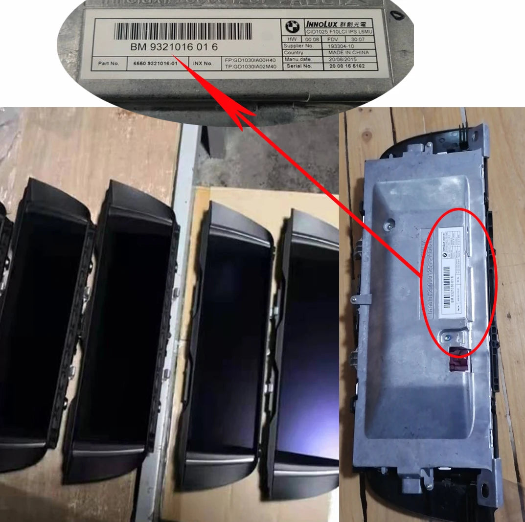 10.25INCH only Lcd For BM 9321016016 For BMW F10 F11 NBT EVO Navigation System Monitor HD Navigation Systems Screen LCD DISPLAY Other Brand tablet repair parts
