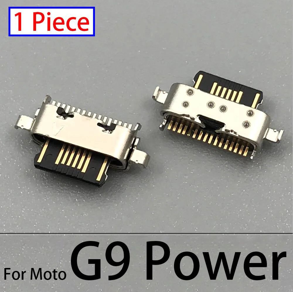 10Pcs USB Charging Port Connector Charge Jack Socket Plug Dock For Motorola Moto G9 G5 G5S G6 G7 Plus G8 Power Play Plus Lite Motorola phone repair parts