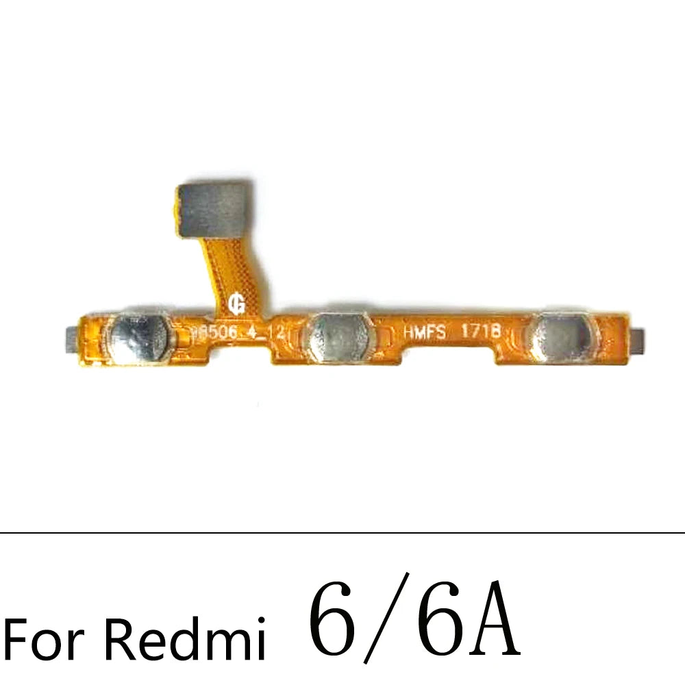 10Pcs/Lot, Power Volume Button Key Flex Cable For Xiaomi Redmi S2 10 9 9A 8 8A 7 7A 6 6A 5 5A 9C 9T 10A 10C 12C 12 13 13C  Xiaomi  Xiao mi phone repair parts