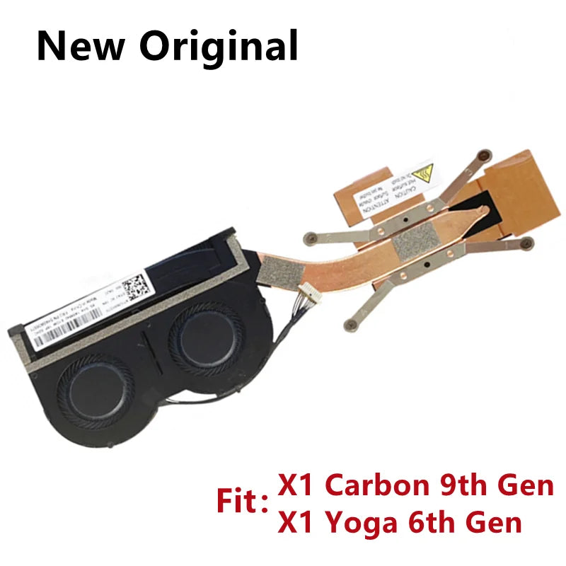 New Original For Laptop Lenovo ThinkPad X1 Carbon 9th 2021 Gen X1 Yoga 6th Gen CPU Cooling Fan Heatsink Radiator 5H40W36672 Lenovo laptop repair parts