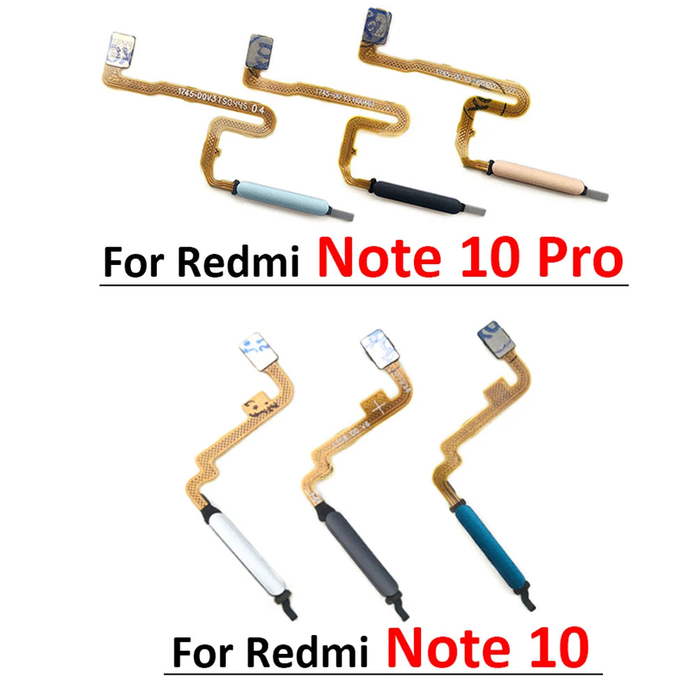 Fingerprint For Xiaomi Redmi Note 9 10 Pro 9s Poco X3 Pro M3 Home Button Fingerprint Menu Return Key Sensor Flex Cable Xiaomi  Xiao mi phone repair parts