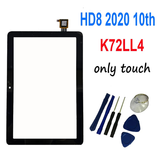 Tablet Touch screen For Amazon Fire HD8 HD 8 2020 10th Gen K72LL4 Touch Screen Digitizer Glass Replacement Amazon Kindle Fire repair parts