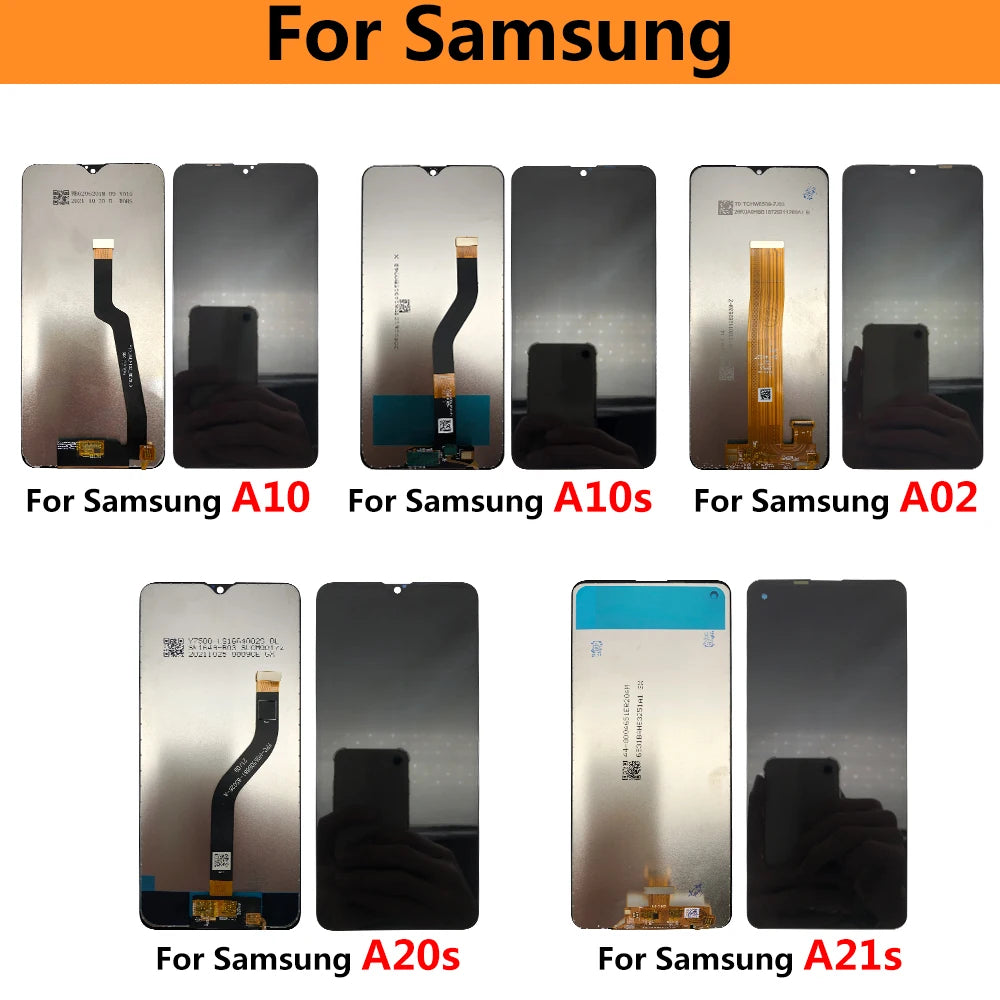 For Samsung A02 A025F A10 A10S A107F A20S A207F A21S A50 LCD Display Touch Screen Digitizer Assembly Samsung phone repair parts