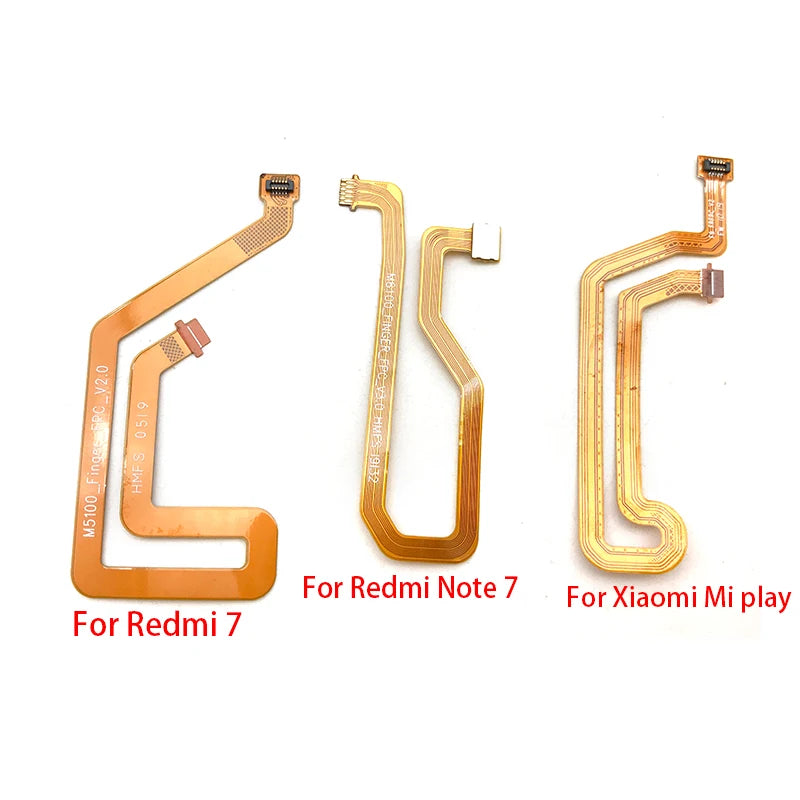 Home Button Fingerprint Touch Id Sensor Connector Flex Cable For Xiaomi Redmi 7 8 8A / Redmi Note 7 / Mi Play  Xiaomi  Xiao mi phone repair parts